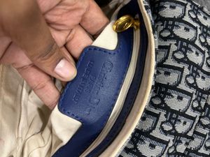 Dior Blue Saddle Bag Coded