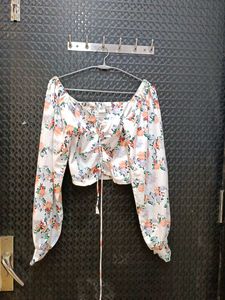 Floral Print Crop Top