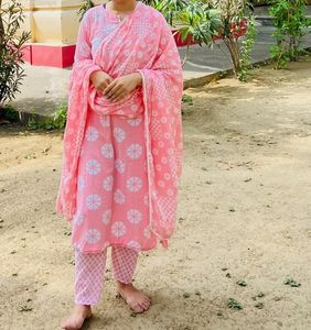 COTTON KURTA SET