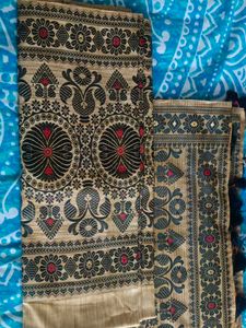 Elegant Patterned Assamese Mekhala Chador