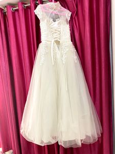 Western White Engagement Gown