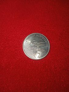 Rare TWO Rupee Coin - 75th Independence