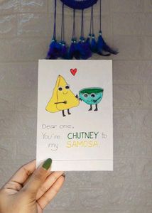 Samosa~Chutney Friendship card 🥐🥣