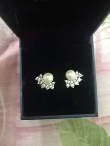 Fresh Water Pearl Sterling Silver Stud Earrings