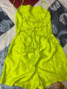Neon Green Playsuit