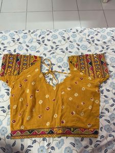 Embroidered Yellow Blouse