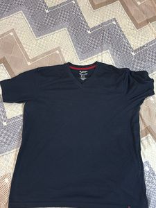 Men's Navy V-Neck T-Shirt