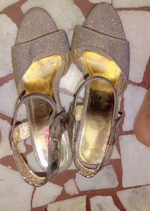 Silver Glitter Heels(3&#34; Inches)