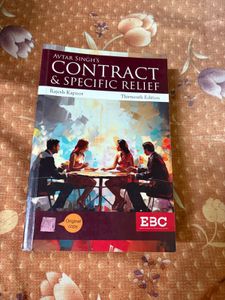 Law Of Contract And Specific Relief