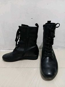 Black Leather Boots