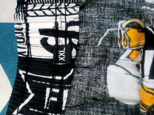 Beer Print Cotton Shorts