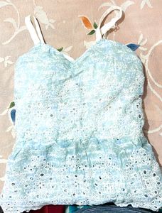 sky blue tunic top
