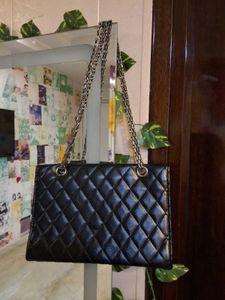 Black Quilted Handbag