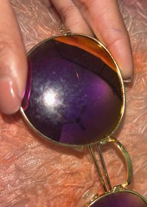Retro Round Purple Sunglasses