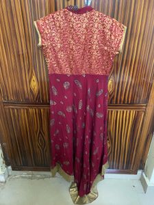 Maroon &amp; Gold Kurta