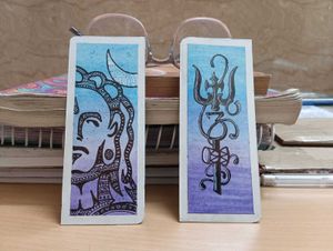 2 Handmade Shiva Bookmarks