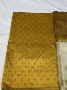 Golden Banarasi Zari Work Suit