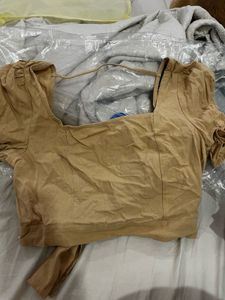 SHEIN Cute Tie-Back Crop Top