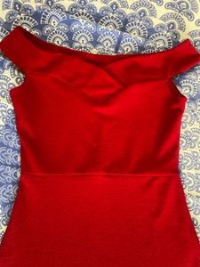Sale !!!Athena Red Off Shoulder Dress