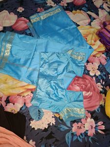 Zari Work Silk Saree With Blouse