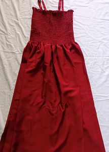 Elegant Red Maxi Dress