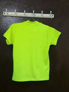 Neon Colored Crop Fitted Top