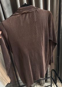 Brown Plisse Co-ords Set | M size
