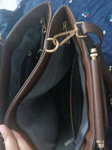 Stylish Brown Handbag- Brand  is Shree Leathers