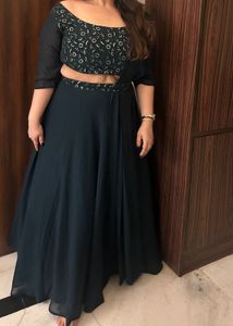 Plus Size 4 Pc Lahenga Set - Not Worn
