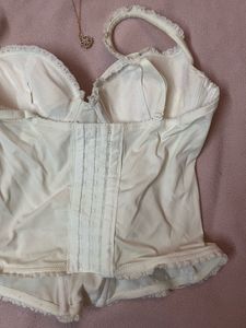 Vintage White Bustier Corset