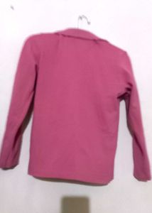 Collar Tshirt Full Sleeve Pink 🩷