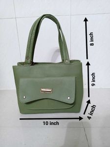 Women Green Handbag