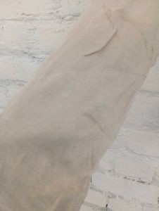 Beige Tie-Waist Top