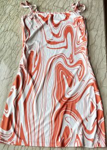 Abstract Print Mini Dress