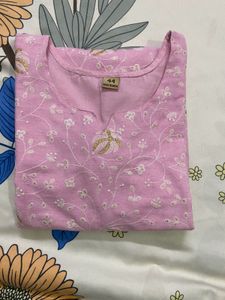 XXL Embroidery Cotton Kurta