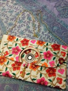 Embroidery Design Fancy Traditional Clutch