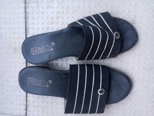 Striped Slide Sandals