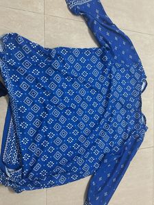 Blue Printed Top