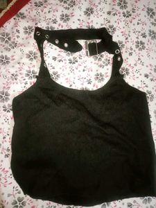 Sexy Black Skirt And Top Set