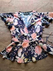 Beautiful Wrap Top (Multi Color)
