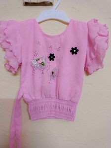 Baby Girl Dress. Top And Shorts