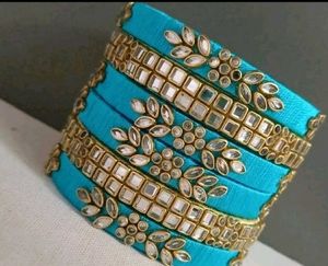 customized thread bangles available in all colors