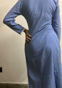 Cotton Blue Suit Set ( 2 Pcs )