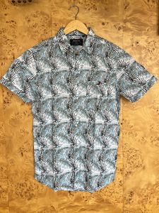 Mufti Men's Tropical Print Short Sleeve Shirt