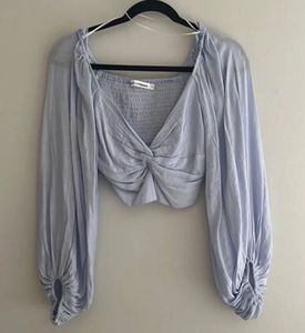 Cute Lavender Crop Top