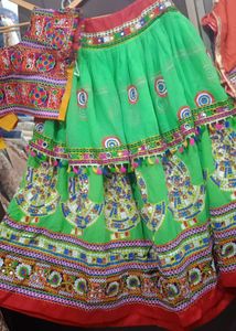 Green Garba Choli