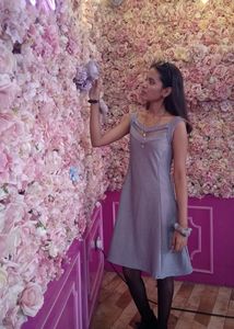 Silver Shimmery Mini One Piece Dress｡⋆｡˚☽˚｡⋆