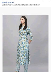 GoSriKi Floral Kurta Set size s