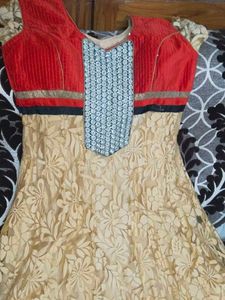 Elegant Floral Anarkali Kurta