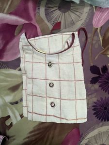 Elegant Checked Kurta